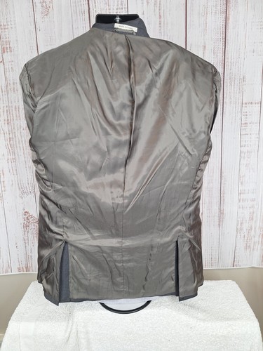 Joseph Abboud Jacket Blazer Mens 46r Gray Wool Blend Double Vented - Picture 9 of 9