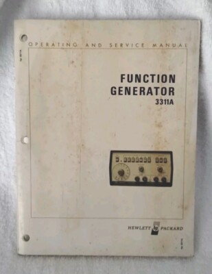 HP Function Generator 3311A Operating & Service Manual ~ Original