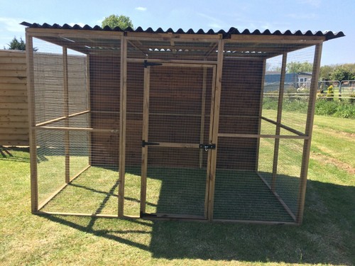 Animal Run 6FT x 9FT x 6FT Pet Run 19G Rabbit Chicken Pen Bird Aviary - Picture 28 of 28