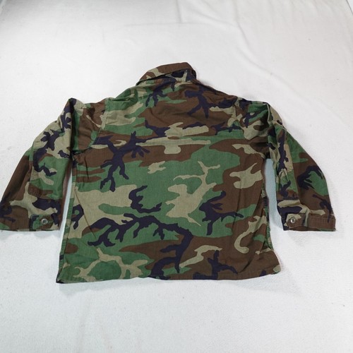 US Military Jacket Mens Large Green Woodland Camo Hot Weather Airsoft Military - Picture 10 of 15