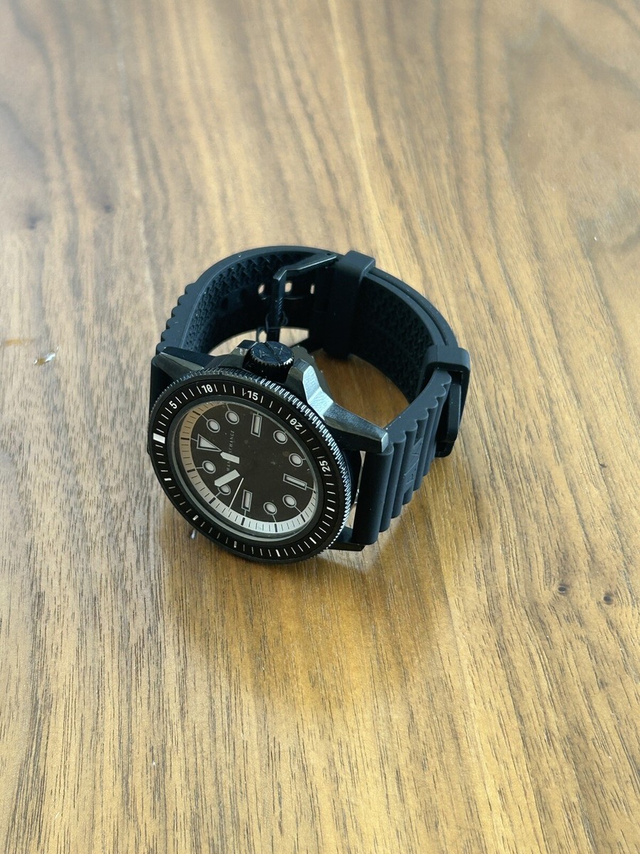 NEW Armani Exchange Leonardo Silicon Strap Quartz AX1852 NEW Armani Exchange Leonardo Silicon Strap Quartz AX1852