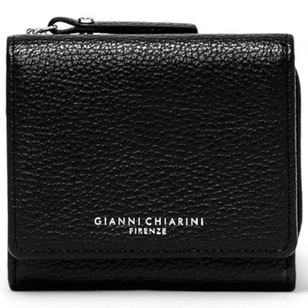 Moda Cartera GIANNI CHIARINI Wallets Grain Mujer Cuero Negro