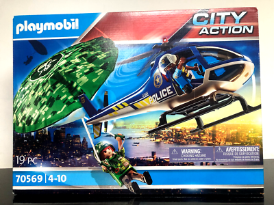 Playmobil 70569 Police City Action - Police Helicopter Parachute