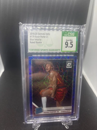 2019 Donruss Optic Kevin Porter Jr RC #179 Blue Velocity CGC 9.5 Gem Rookie
