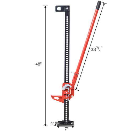 NEW-High Lift Farm Jack,48" Utility Farm Jack,7000 lbs Capacity Ratcheting - Picture 8 of 8