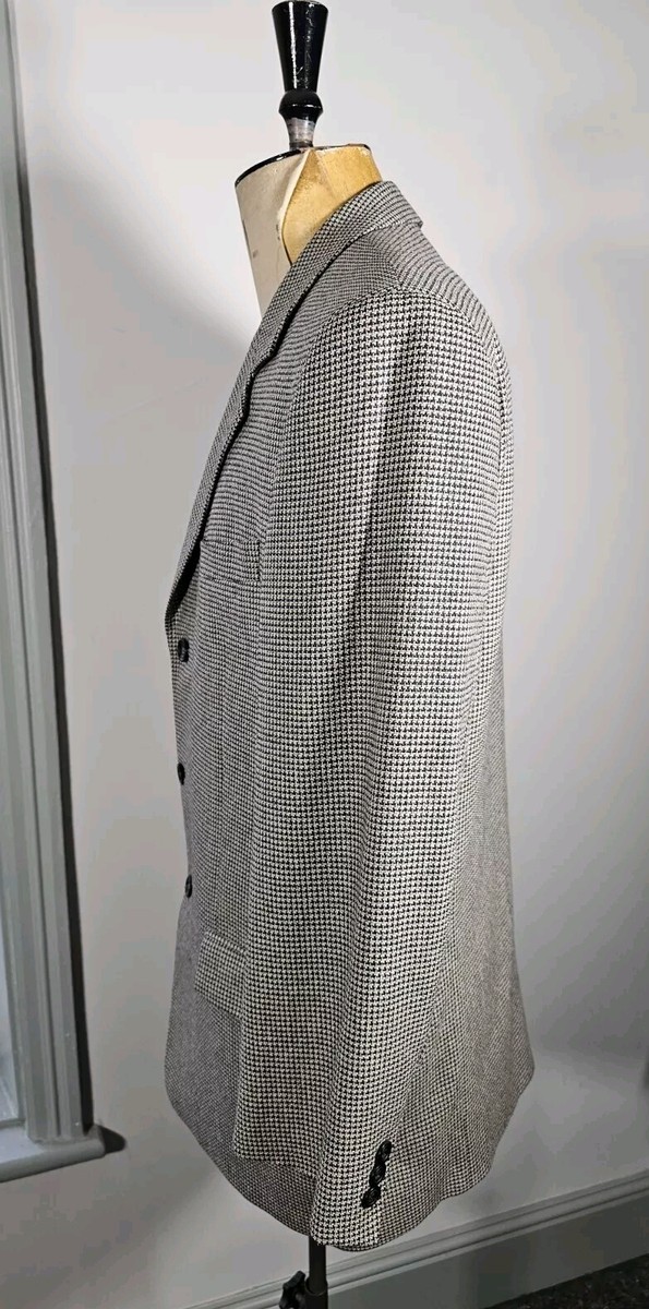 ジャケット・アウター 90's PIERRE BALMAIN wool jacket L 44 L (43) Pierre Balmain Gray Wool Double B. Mens Jacket