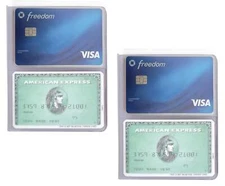 Sets of 2 Heavy Duty Vinyl Plastic Hipster Tall Wallet Replacement Inserts