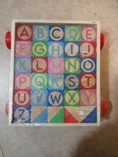 Wooden Blocks with Pull String Wagon, Kids,Preschool Toy