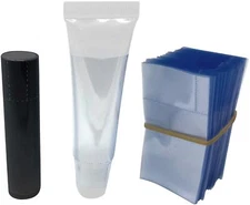 Clear Perforated Shrink Band for Lip Balm Tubes and Lip Gloss Squeeze Tubes 1...