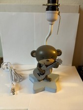 Rockstar Monkey Guitar Lamp RARE Nursery Children Night Light Lambs  Ivy Decor