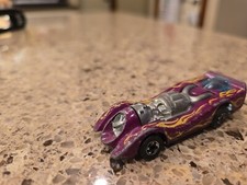 1970 Hot Wheels Jet Threat Purple Yellow Flames