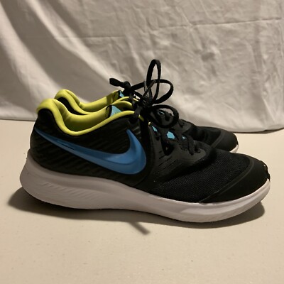 Nike Star Runner (GS) Youth 5Y Black/Chlorine Blue AQ3542 012 [H8]