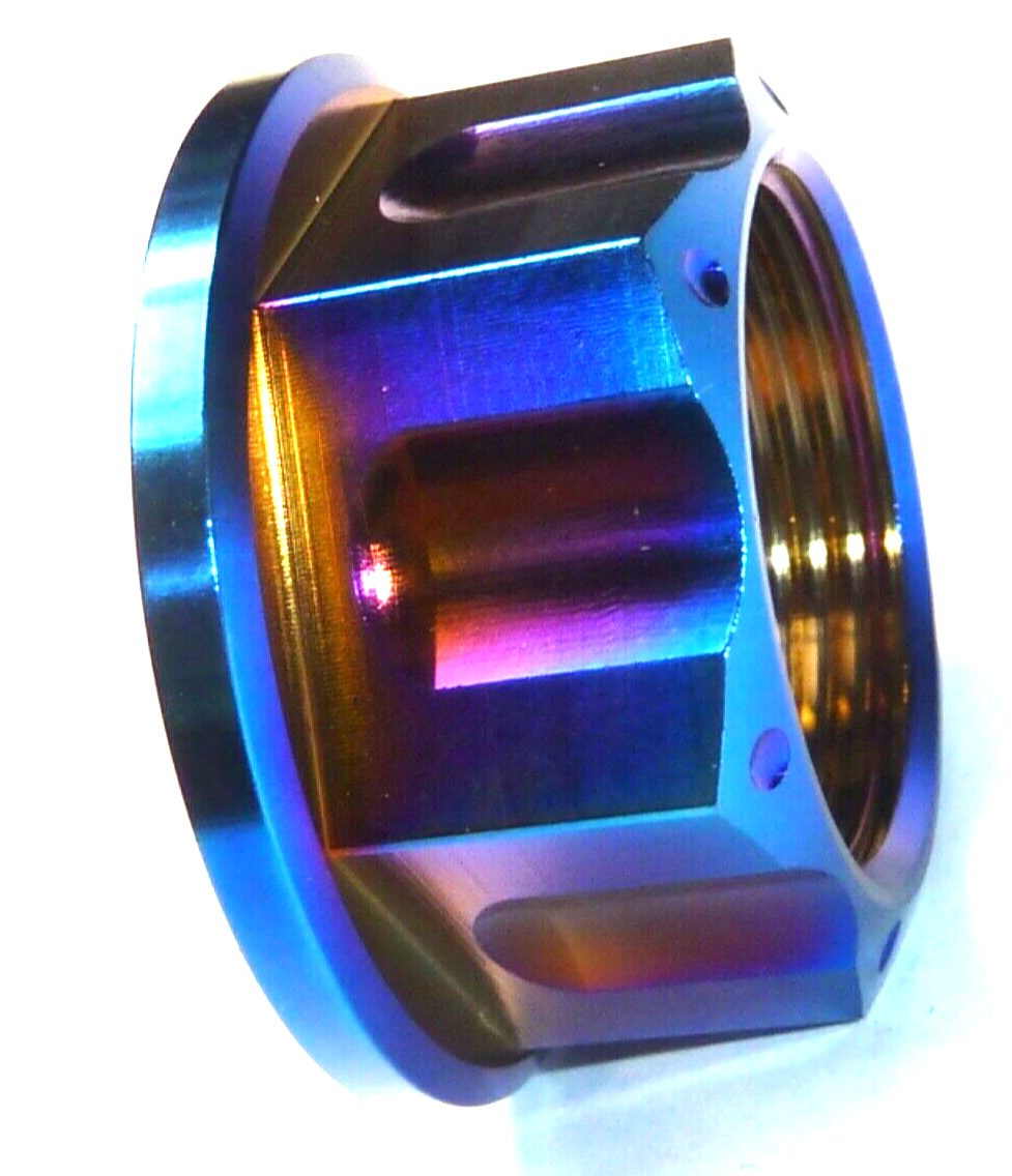 2020-2025 KTM 890 DUKE R Titanium Rear Axle Flanged Nut | Burnt