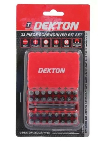 33PC PIECE SCREWDRIVER BIT TOOL HOLDER TORX STAR HEX 60MM BAR - Picture 2 of 2