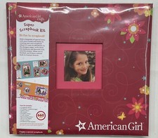American Girl Crafts Super Scrapbook Kit Red Floral Album 660 Pieces Ages 8
