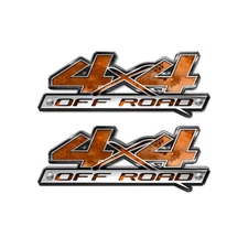 4x4 OFF ROAD Decals Truck Vinyl Graphic Chameleon Camo Orange 10"- 2 Pack A54BLO