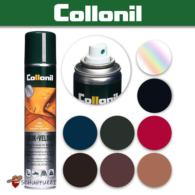 Collonil NUBUK+VELOURS Schuhspray Farbauffrischung Wildleder Schuhe Spray 7 Farb