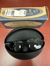 Coyote Eyewear PZ-53 Black Gray Lens Sun Glasses In Case