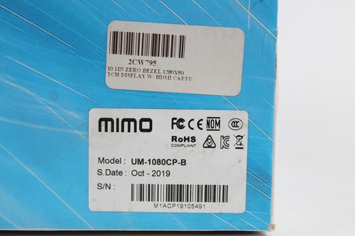 Mimo Vue Capture 10.1" UM-1080CP-B USB Touchscreen Monitor NEW IN BOX - Picture 4 of 8