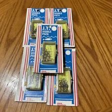 5 Packs J. T. JEROS BRASS Barrel SWIVEL SIZE 3 FISHING 25 SWIVELS