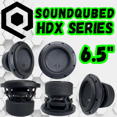 Soundqubed 6.5'' HDX Series Subwoofer 1000Watts Max Power Car Audio Sub