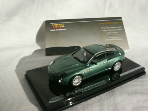 Modèle Réduit Aston Martin DB7 GT 1992 Bleu Vertigo 1/43 Par Vitesse – Très Bon état Occasion