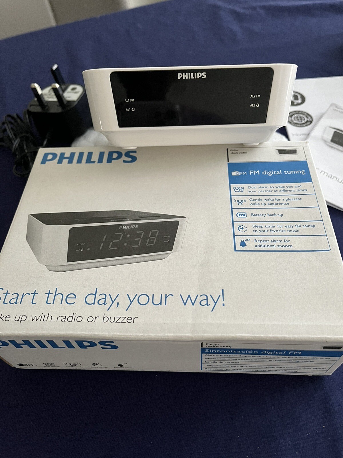 PHILLIPS AJ3115/05 DIGITAL ALARM CLOCK RADIO EXCELLENT CONDITION eBay