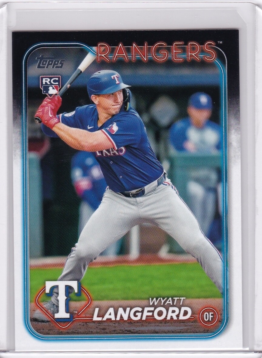 Wyatt Langford ROOKIE CARD 2024 Topps Update #US151 Rangers
