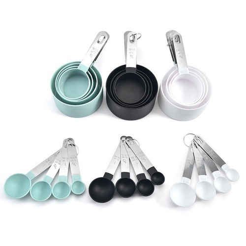 Measuring Cups and Spoons 4pcs Set Steel Baking Tool AU Kitchen N6R1 - Picture 9 of 16