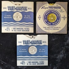 View-Master 3 Reels All Chile 643 Lakes Region, 642 Valparaiso, 641 Santiago