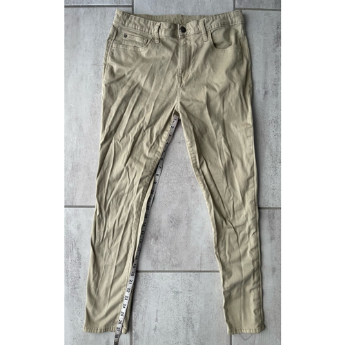 Arizona Jeans Co Womens Skinny Jeans Beige Stretch High Rise Denim