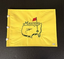 Jack Nicklaus Signed Undated Masters Flag Augusta National 6x Champion JSA LOA