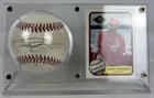 Kerry Robinson Autographed Signed Baseball with Fleer Rookie Card Cardinals