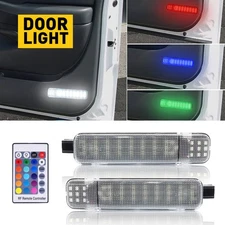 RGB LED Door Panel Courtesy Lights For Chevy Avalanche Silverado Suburban Tahoe