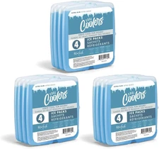 Cool Coolers by , Reusable & Long-Lasting Slim Ice Packs, Cold Packs for Lunch B