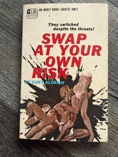Vintage Sleaze Paperback Book SWAP AT YOUR OWN RISK Curt Aldrich Greenle...