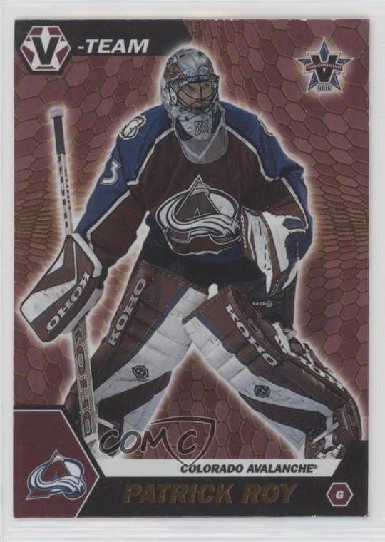 2002-03 Pacific Vanguard V-Team Patrick Roy #1 HOF 17wc