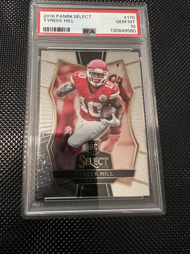 2016 Panini Select Premier Level Tyreek Hill Rookie (RC) #170 PSA 10