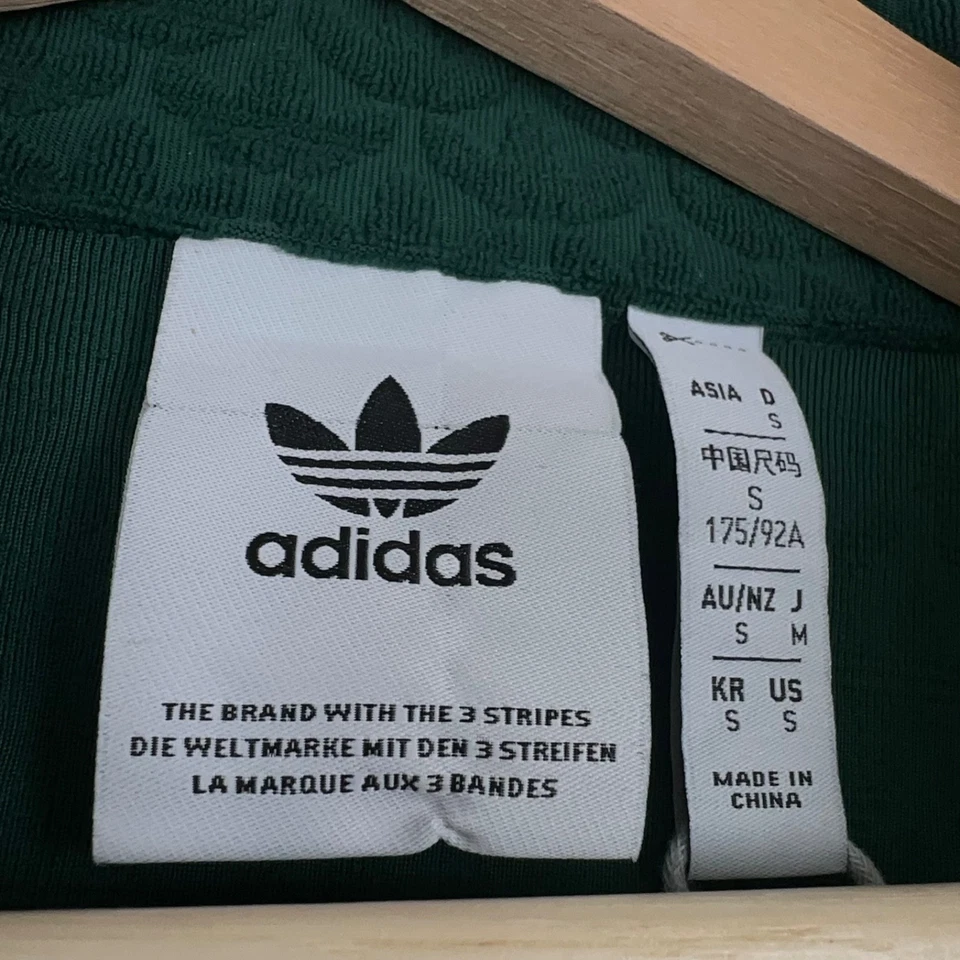 Chaqueta Adidas Hombres Athleisure Años 90 Ropa de Calle Monograma Repujado Retro JD0696 Pequeña Foto 4 de 4