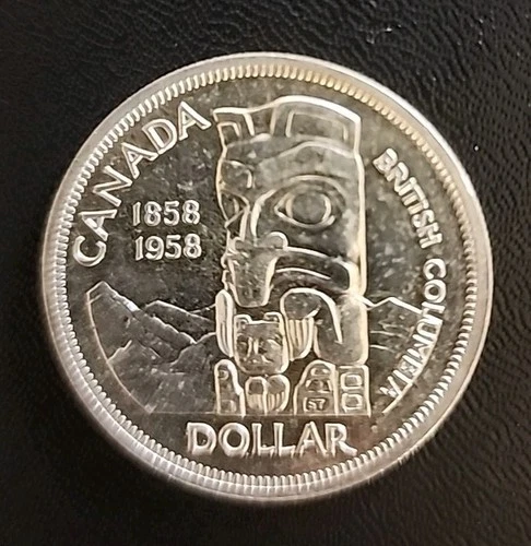 THE OLD CANADA  COMMEMORATIVE 🇨🇦 SILVER ONE DOLLAR 1958 - ELIZABETH II