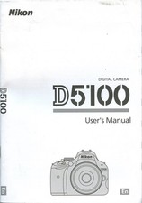 Original Manual and CD ROM for Nikon D5100 Camera