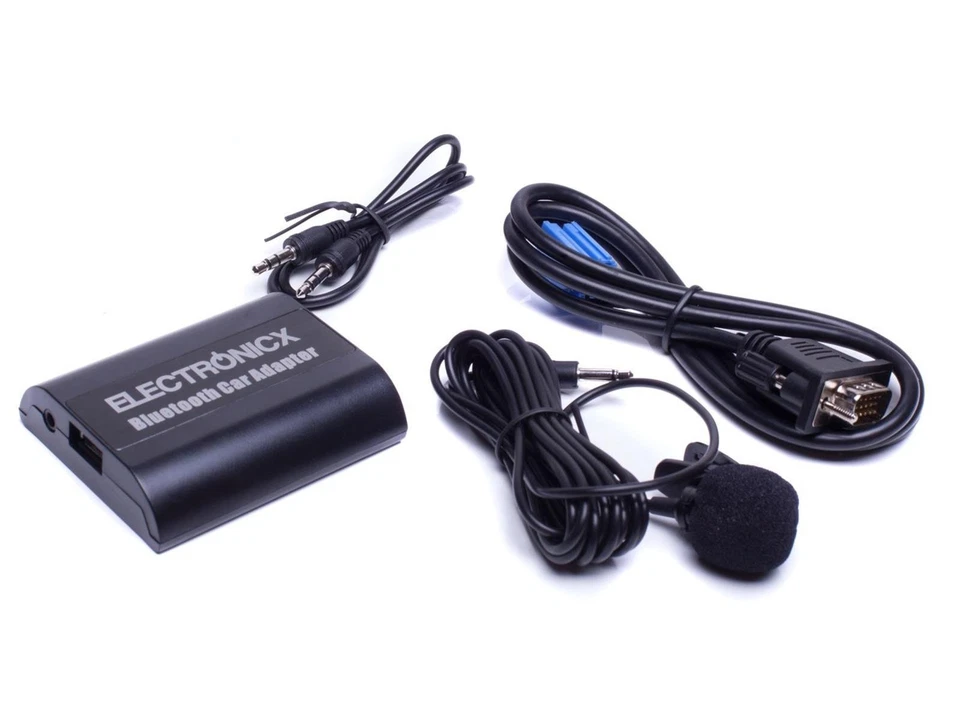 ELECTRONICX Adaptador AUX Bluetooth Manos Libres Smart, Fiat, Lancia