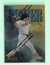 Larry Walker 1997 Topps Finest Rare Gold Card #335