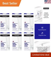 Neutrogena Moisturizing Hand Cream, 6 Pack of 2 oz Tubes, Non-Greasy Hydration