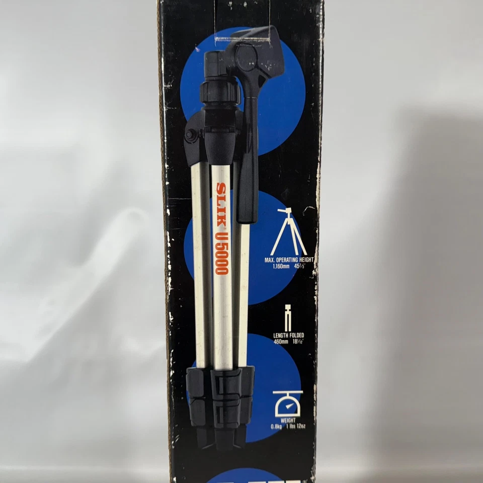 Slik U5000 Trípode Ligero Cámara Foto Video 18" - 45" 1lb 12oz Nuevo Caja Abierta Foto 4 de 4