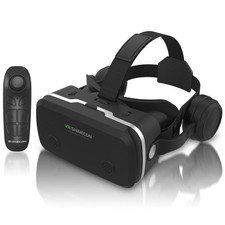 VR Headset for iPhone  Android 4.7-7 inch, 3D Glasses with Remote for TV  G...