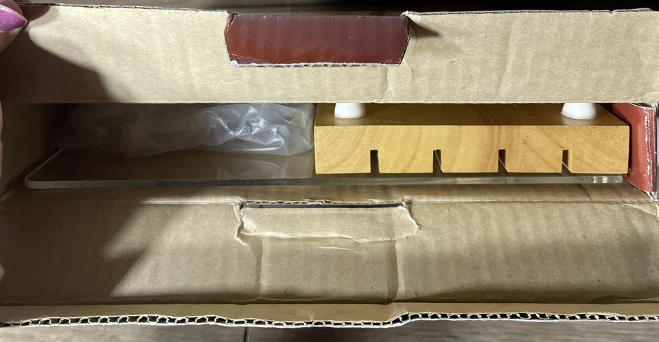 Libro de cocina de madera vintage Winsome Propper madera acrílica nuevo de stock Foto 2 de 2