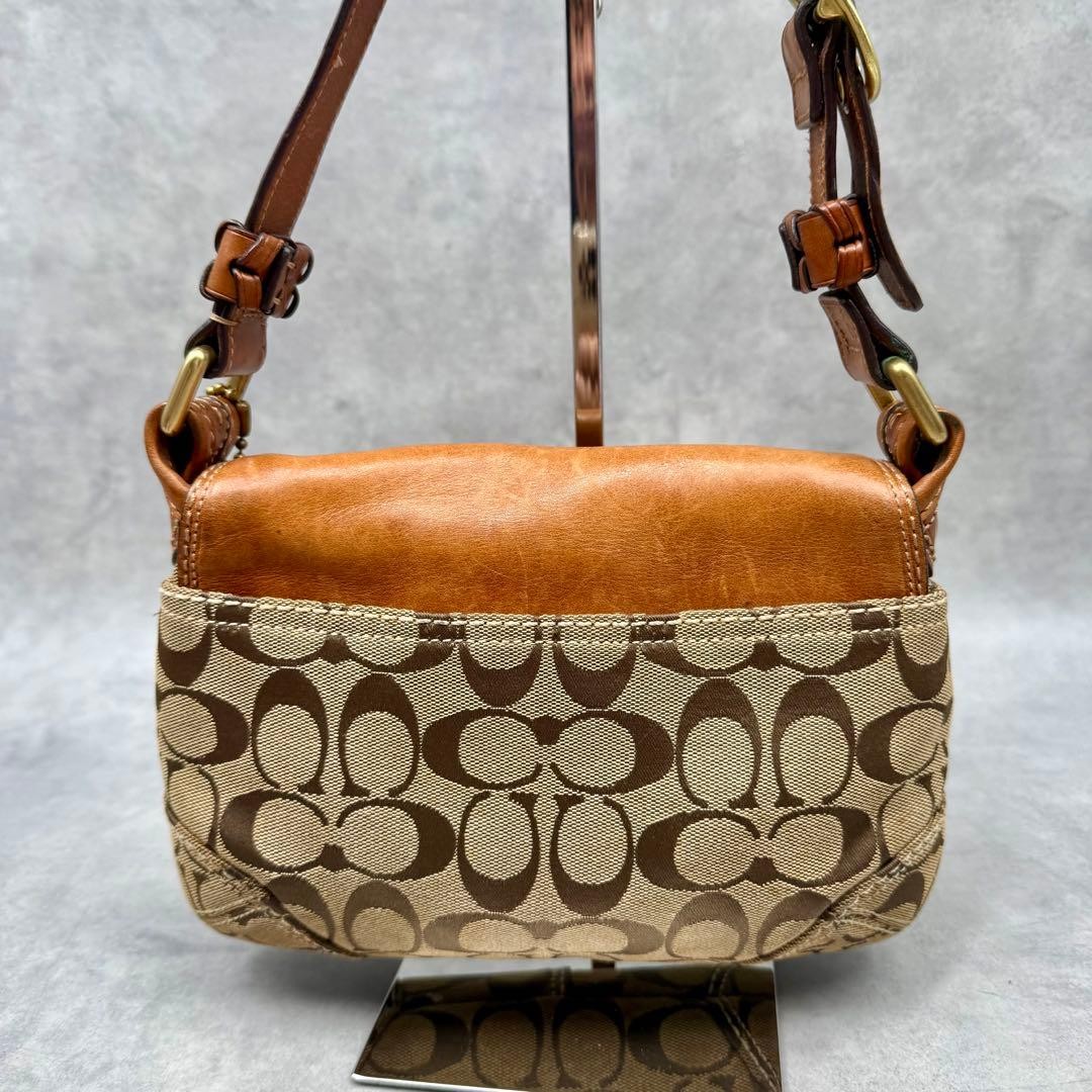 COACH 11441 Bleecker Soho Signature Flap Shoulder Bag… - Gem