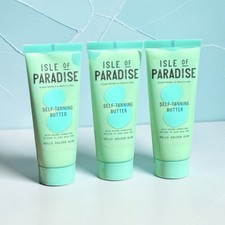 Isle Of Paradise Self Tanning Butter Hello Golden Glow 2.54 oz x3 Gradual Tan