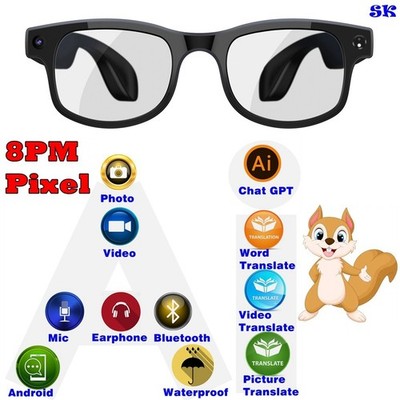 Smart glasses Smart AI Bluetooth Call Glasses Recording Videos Headset